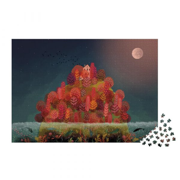 puzzle automne rouge